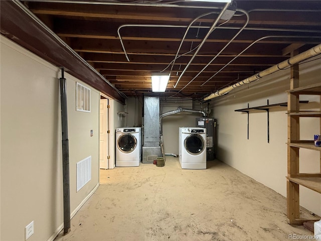 3005 E Fountain Blvd, Colorado Springs, CO 80910 - unfinished basement featuring separate washer and dryer and water heater