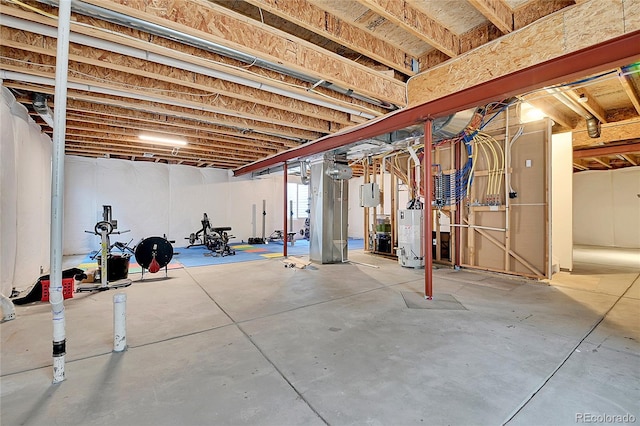 5131 Netherland St, Denver, CO 80249 - unfinished below grade area with gas water heater