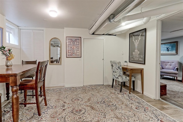 1434 Osceola St, Denver, CO 80204 - dining area with wood finished floors and baseboards