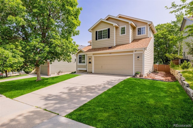 527 English Sparrow Trl, Highlands Ranch, CO 80129 - traditional-style house featuring driveway, a garage, and roof with shingles
