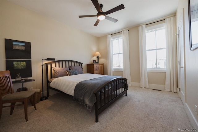 1008 River Park Rd, Buena Vista, CO 81211 - carpeted bedroom with baseboards and a ceiling fan
