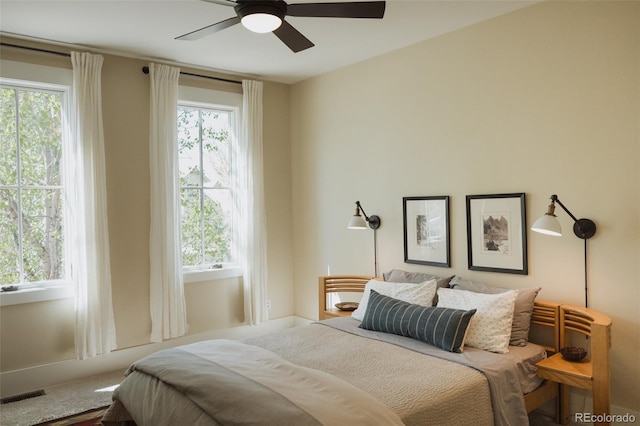 1008 River Park Rd, Buena Vista, CO 81211 - bedroom featuring multiple windows and a ceiling fan