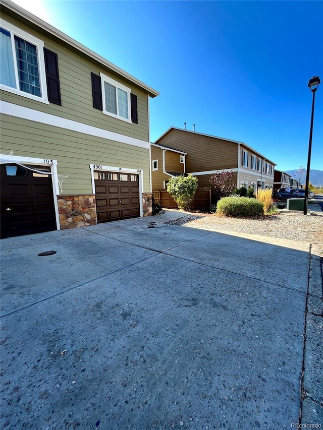 view of front of house featuring a garage