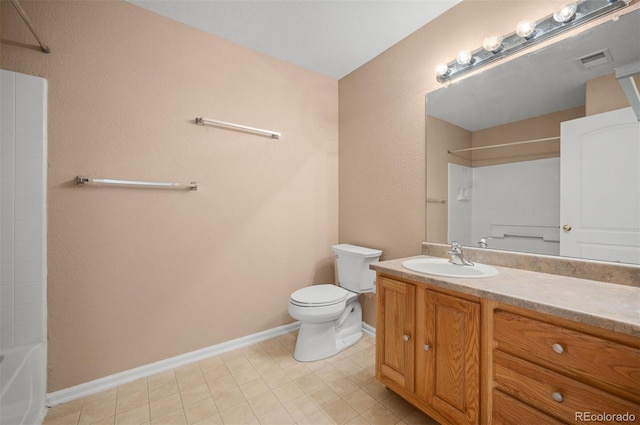 11640 W 62nd Pl Unit 203, Arvada, CO 80004 - full bath featuring vanity, shower / bathtub combination, and tile patterned flooring