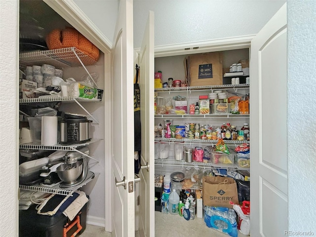 view of pantry