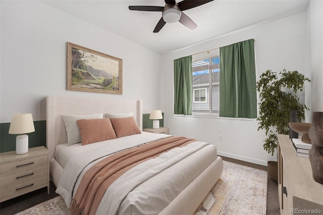 2054 S Upham Way, Denver, CO 80227 - bedroom with baseboards and ceiling fan