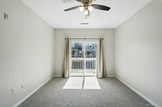 9434 Ashbury Cir Unit 203, Parker, CO 80134 - carpeted empty room with a ceiling fan and baseboards