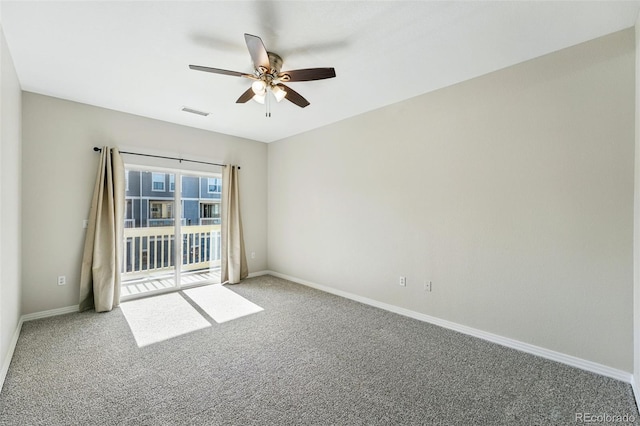 9434 Ashbury Cir Unit 203, Parker, CO 80134 - carpeted empty room with a ceiling fan and baseboards