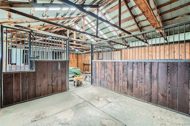 view of horse barn