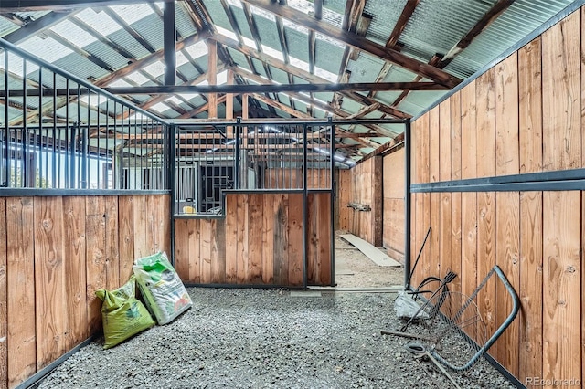 view of horse barn