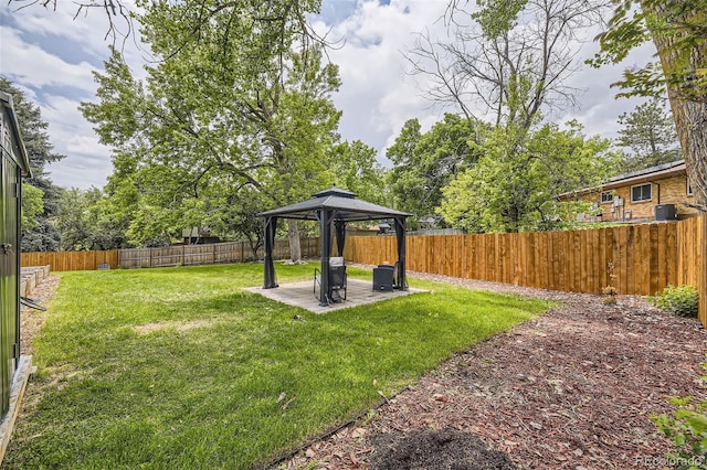 1477 S Wright St, Lakewood, CO 80228 - view of yard featuring a gazebo and a patio area