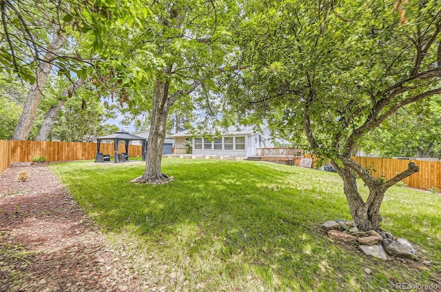 1477 S Wright St, Lakewood, CO 80228 - view of yard featuring a gazebo