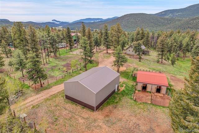 64 Elk Horn Ct, Bailey, CO 80421 - drone / aerial view of a mountain backdrop