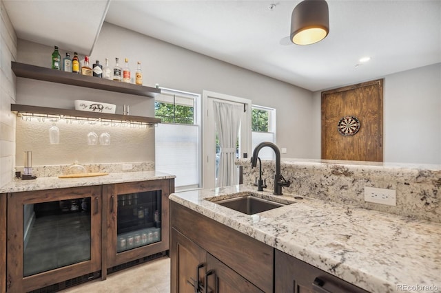 248 Writers Way, Colorado Springs, CO 80903 - indoor wet bar featuring wine cooler