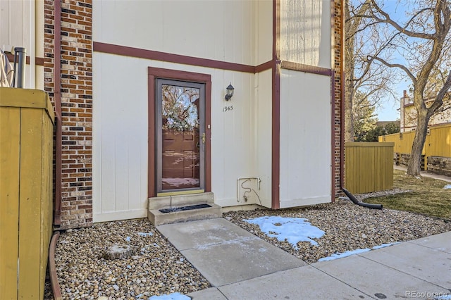 view of entrance to property