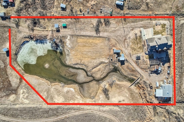 7587 Wright Ct, Arvada, CO 80005 - aerial overview of property's location with property boundaries highlighted