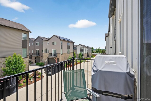 5396 Quail St, Wheat Ridge, CO 80033 - balcony with grilling area and a residential view