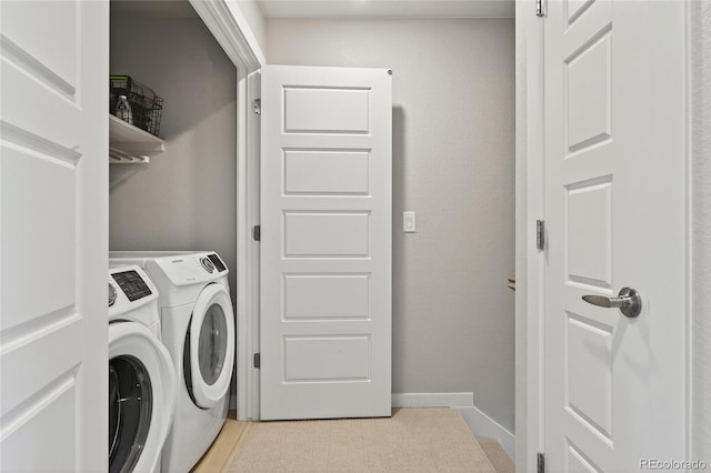 5396 Quail St, Wheat Ridge, CO 80033 - laundry room featuring separate washer and dryer