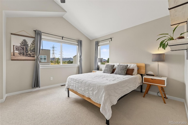 5396 Quail St, Wheat Ridge, CO 80033 - bedroom with light colored carpet and lofted ceiling