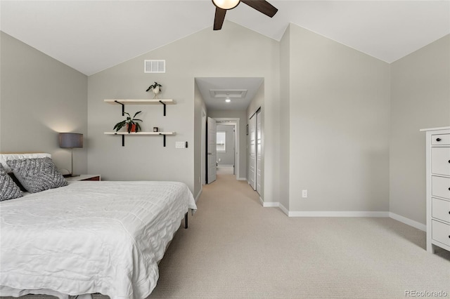 5396 Quail St, Wheat Ridge, CO 80033 - bedroom featuring light carpet and a ceiling fan