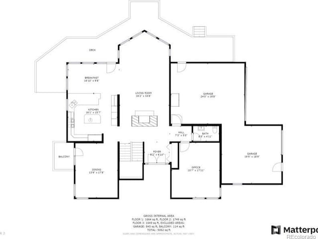 12421 High Country Trl, Littleton, CO 80127 - home floor plan