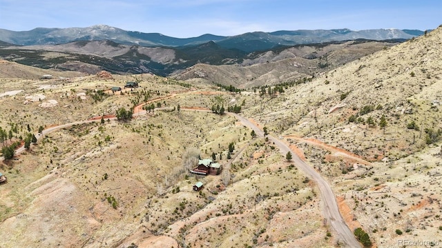 view of mountain feature featuring a rural view