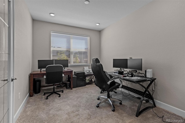 379 Silver Rock Trl, Castle Rock, CO 80104 - carpeted office with baseboards
