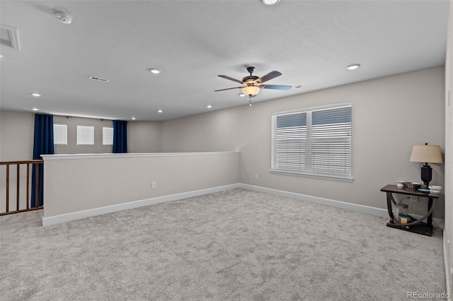 379 Silver Rock Trl, Castle Rock, CO 80104 - carpeted spare room featuring ceiling fan, a smoke detector, and recessed lighting