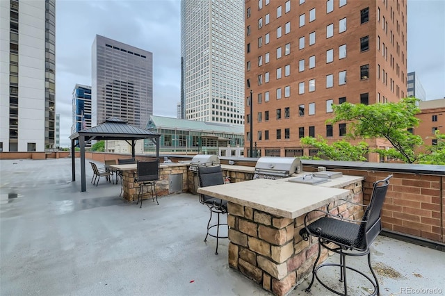 1551 Larimer St Unit 703, Denver, CO 80202 - view of patio with a gazebo and a view of city