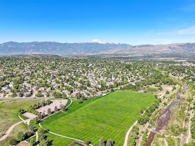 3535 Beechwood Ct, Colorado Springs, CO 80918 - aerial view of a mountain backdrop
