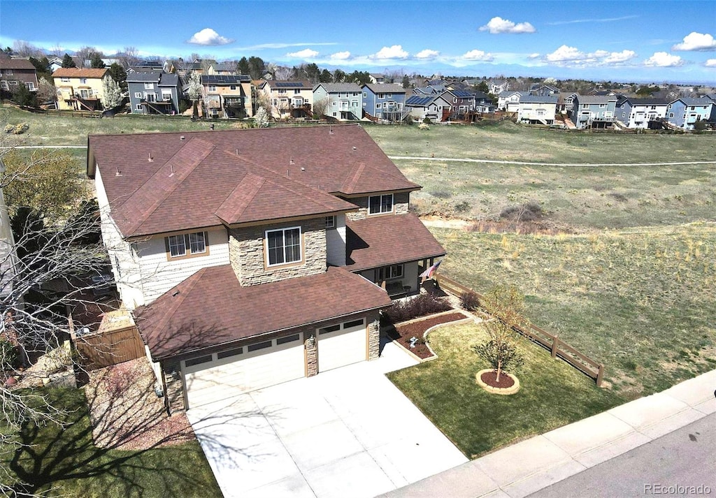 10253 Fairgate Way, Highlands Ranch, CO 80126 - drone / aerial view featuring a residential view