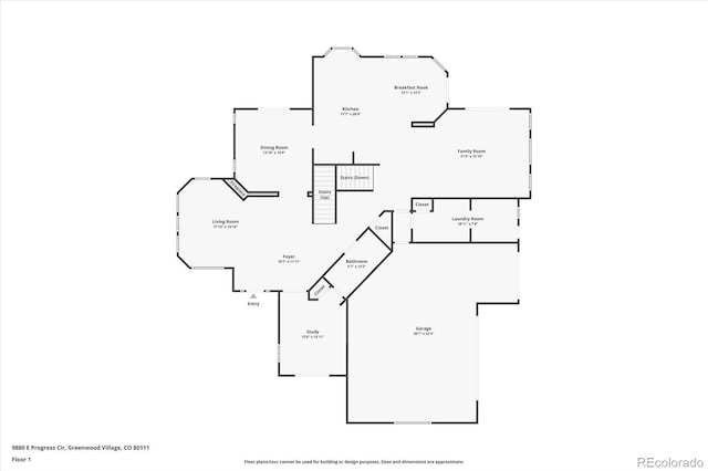 9880 E Progress Cir, Greenwood Village, CO 80111 - floor plan / room layout