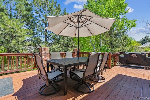 9880 E Progress Cir, Greenwood Village, CO 80111 - deck with outdoor dining space
