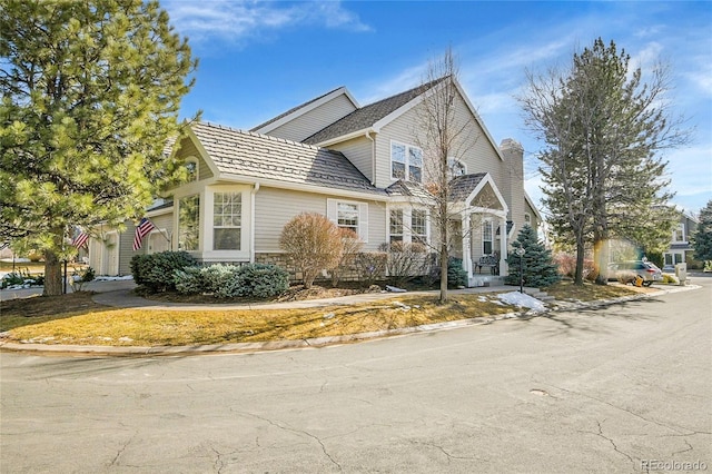 view of front of property featuring stone siding