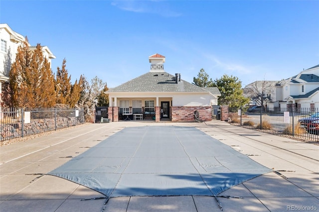 view of pool with a patio area