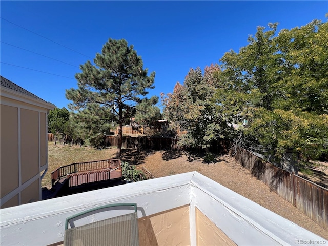 exterior space with a wooden deck