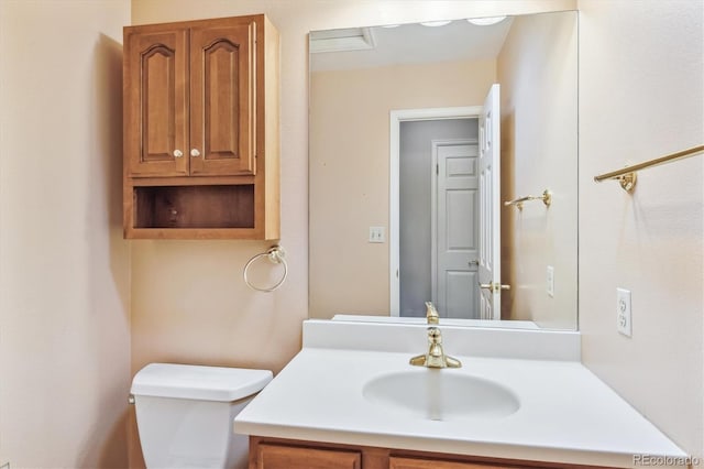 6143 E Hinsdale Ave, Centennial, CO 80112 - half bathroom featuring toilet and vanity