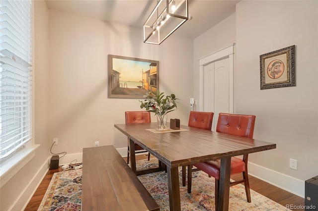 dining room featuring hardwood / wood-style floors