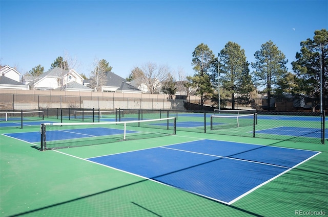 view of tennis court