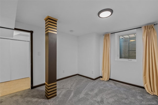 unfurnished bedroom featuring carpet flooring