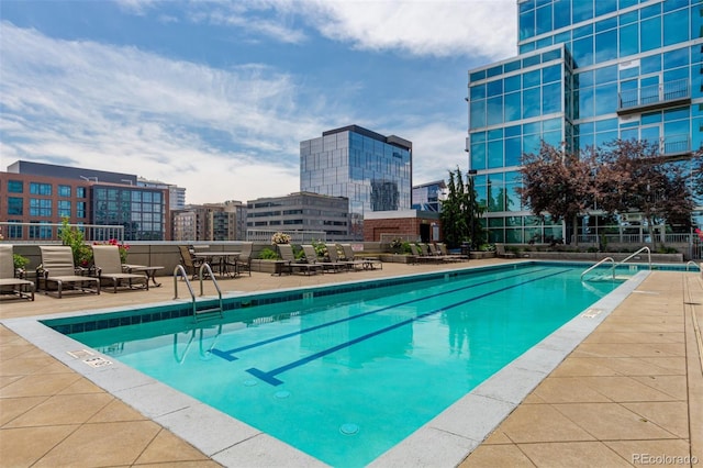 1700 Bassett St Unit 1102, Denver, CO 80202 - community pool featuring a view of city and a patio