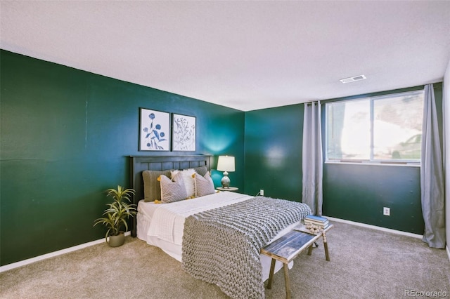 bedroom featuring carpet floors