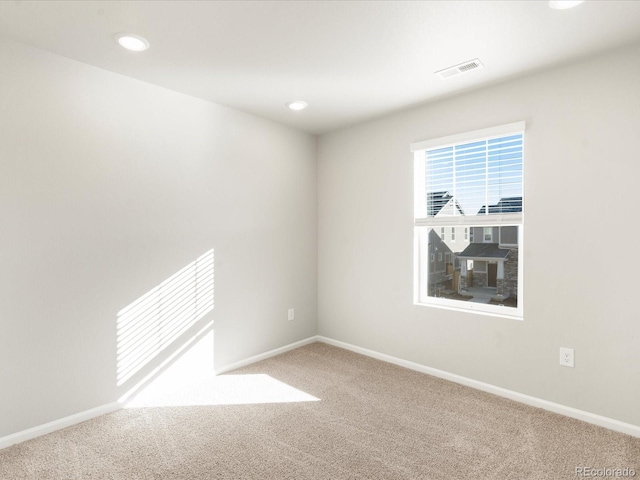 view of carpeted empty room