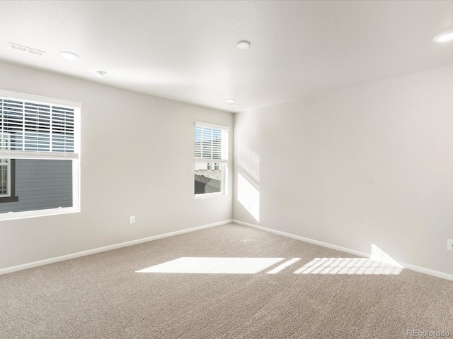 view of carpeted empty room