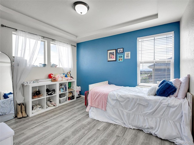 19155 Robins Dr, Denver, CO 80249 - bedroom with wood finished floors and a raised ceiling