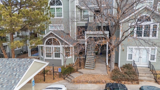 exterior space with a balcony