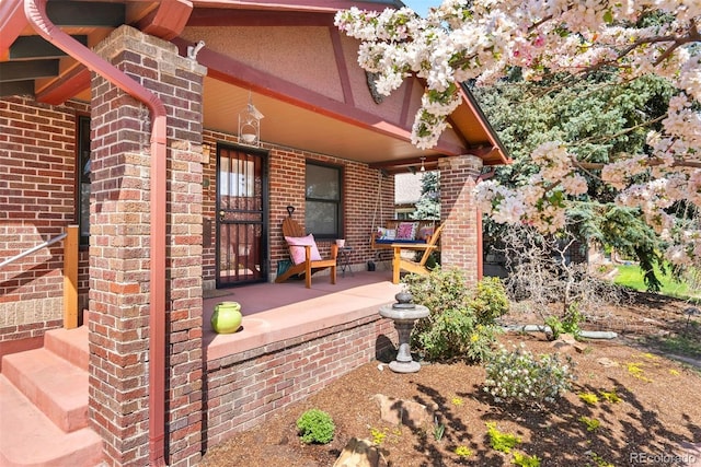 view of patio / terrace with covered porch