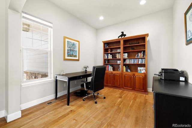 14443 W 88th Dr Unit B, Arvada, CO 80005 - office featuring light wood-style flooring and recessed lighting