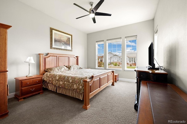 14443 W 88th Dr Unit B, Arvada, CO 80005 - carpeted bedroom with baseboards and a ceiling fan
