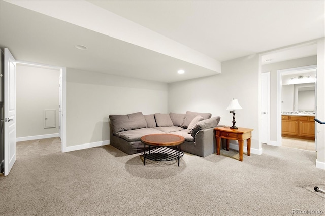 14443 W 88th Dr Unit B, Arvada, CO 80005 - living room with light colored carpet and recessed lighting